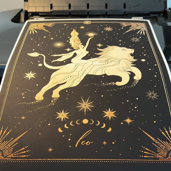 Leo Wall Art Celestial Zodiac Print Poster Unframed - Picture 10 of 17